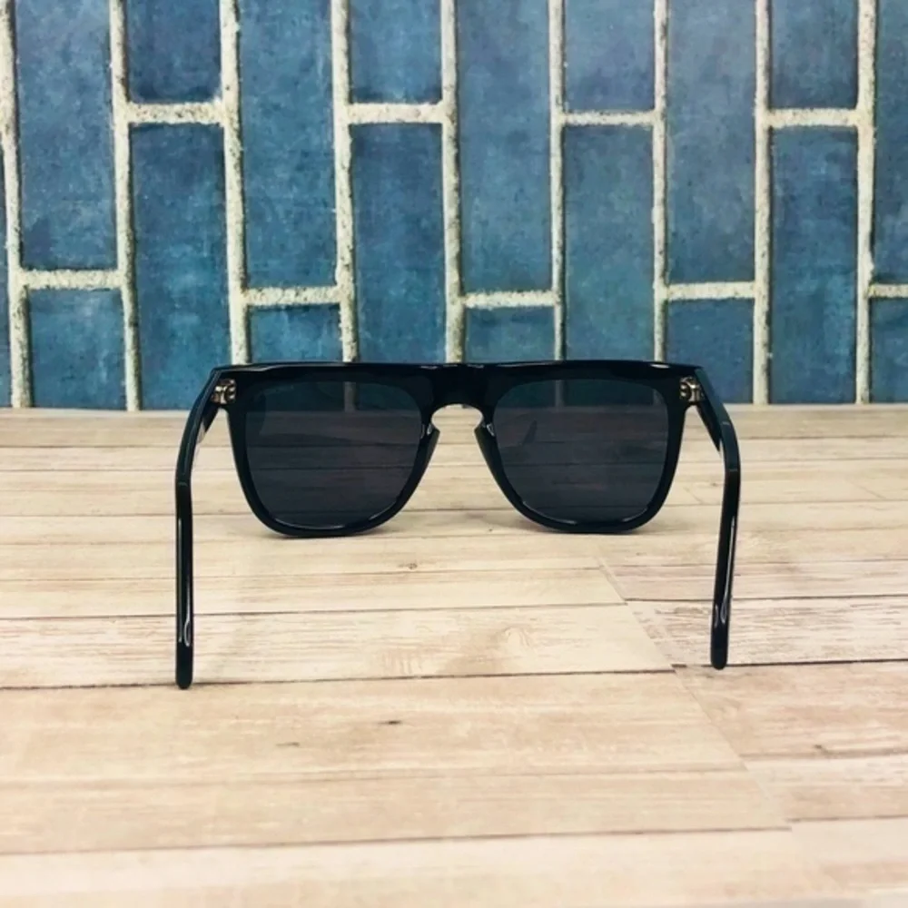 KOMONO Bennet Glossy Black Sunglasses NEW